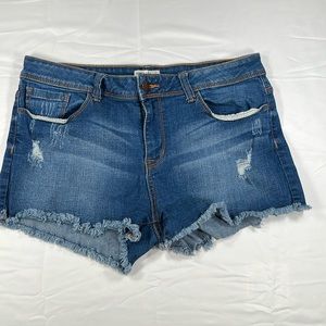 Forever 21 Womens Distressed Jean Shorts Size 31